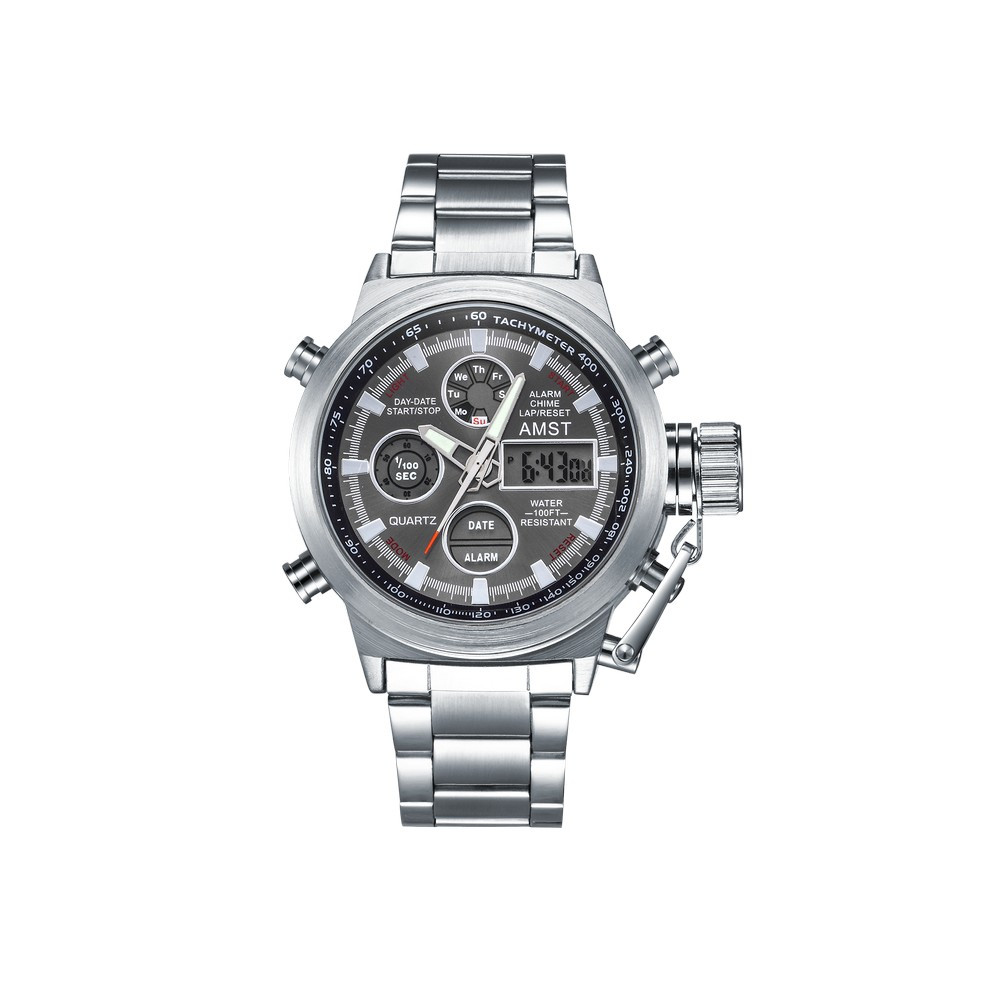 

Часы наручные AMST 3003 Silver-Black Metall
