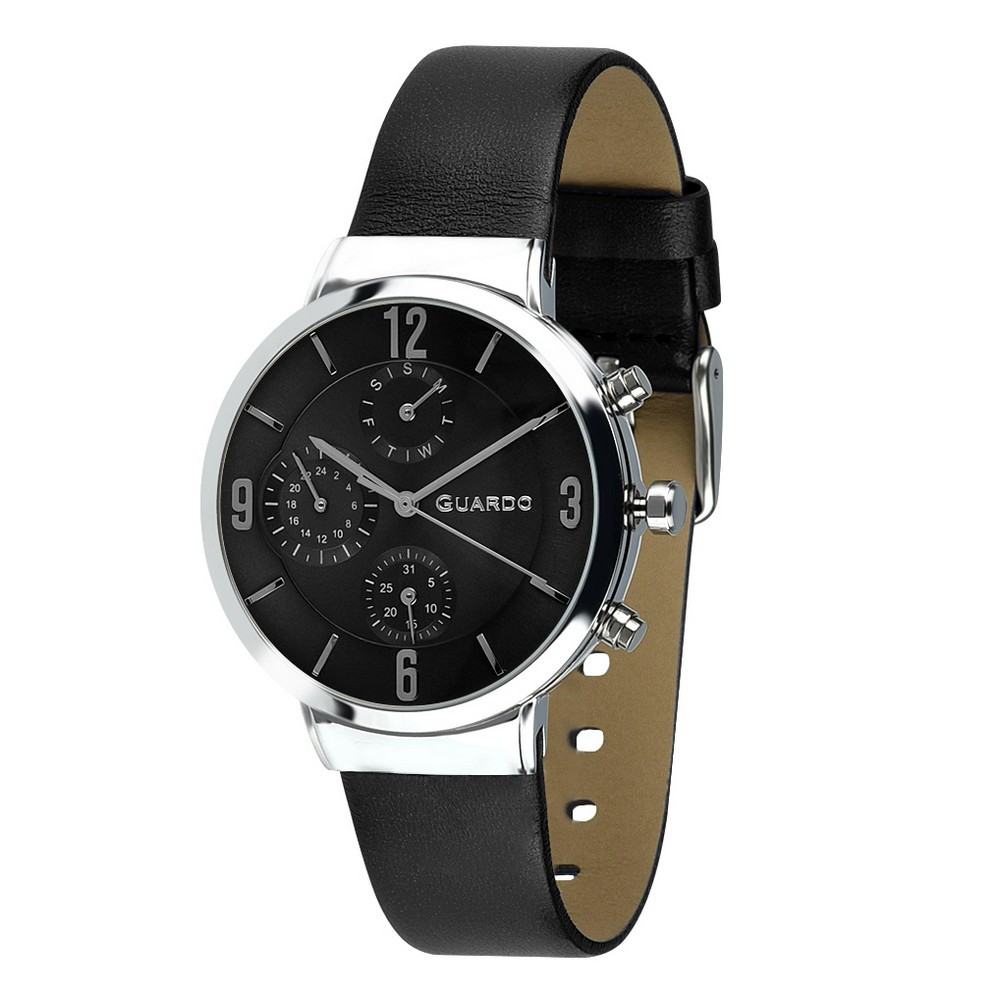 

Часы наручные Guardo B01312-1 Black-Silver
