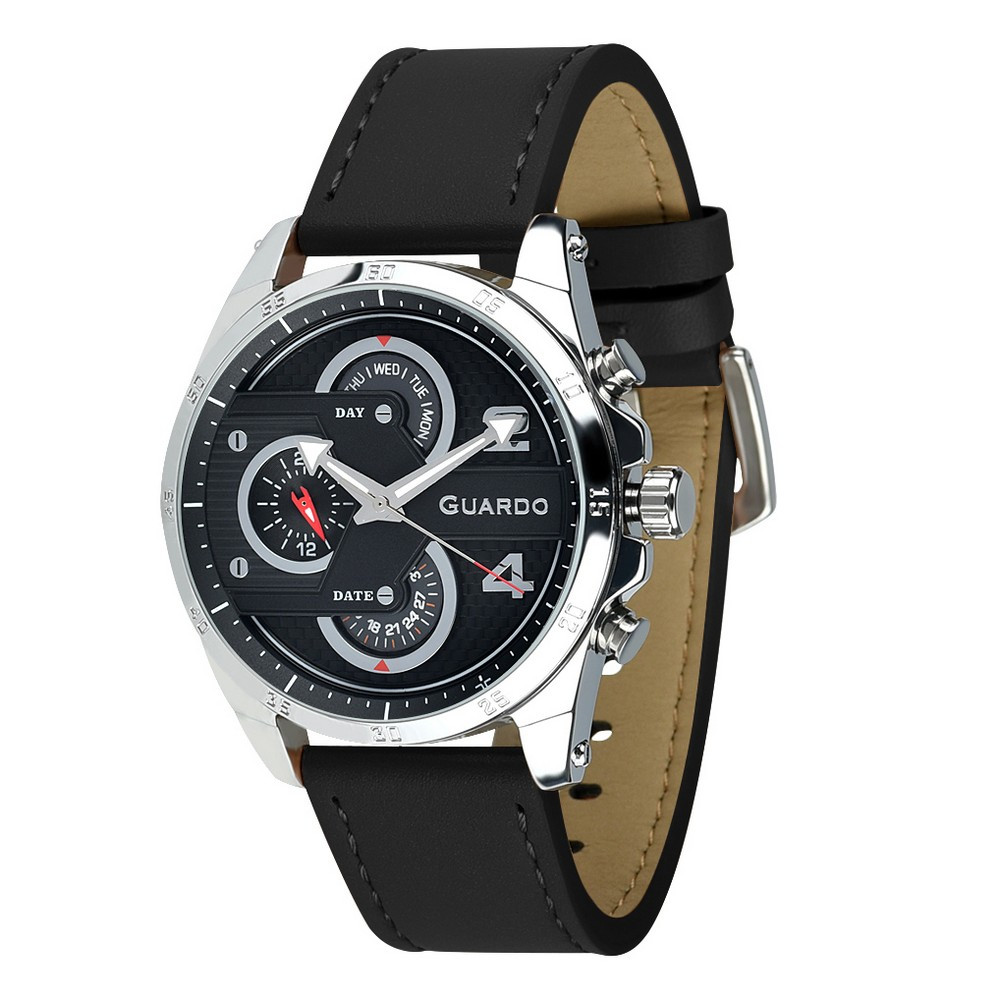 

Часы наручные Guardo B01318-1 Black-Silver