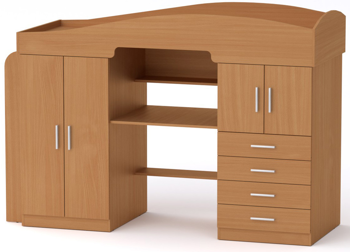 

Кровать-чердак Компанит Универсал-2 Бук (207,6х74,2х140,8 см)