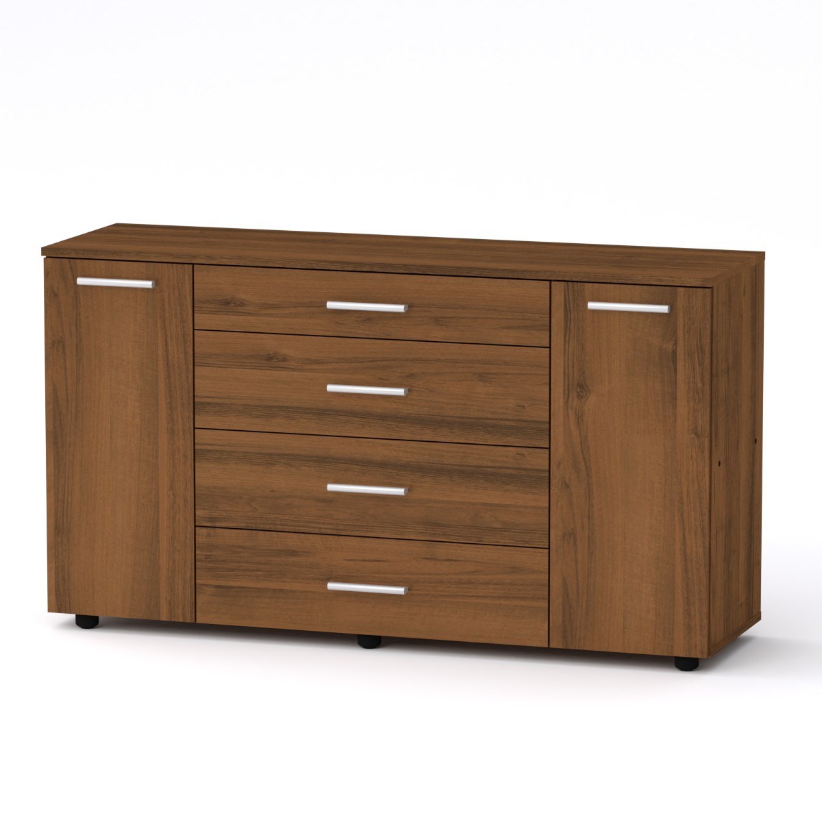 

Комод Компанит 1-3-2 Орех экко (130х38х73 см)