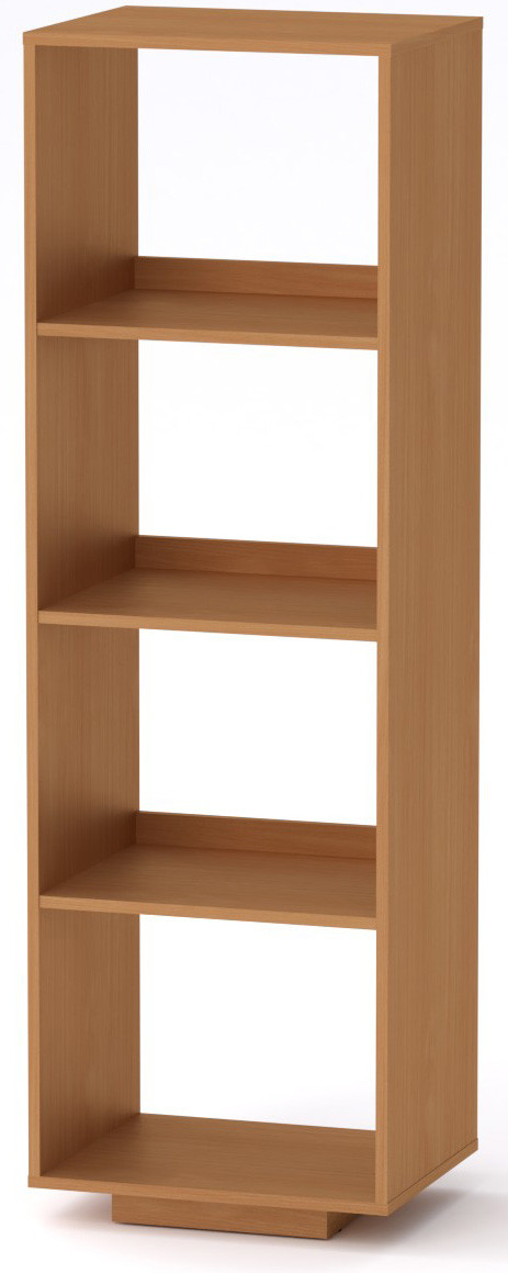 

Шкаф книжный с открытыми полками Компанит МГ-5 тумба-3 Бук (50х40х158 см)