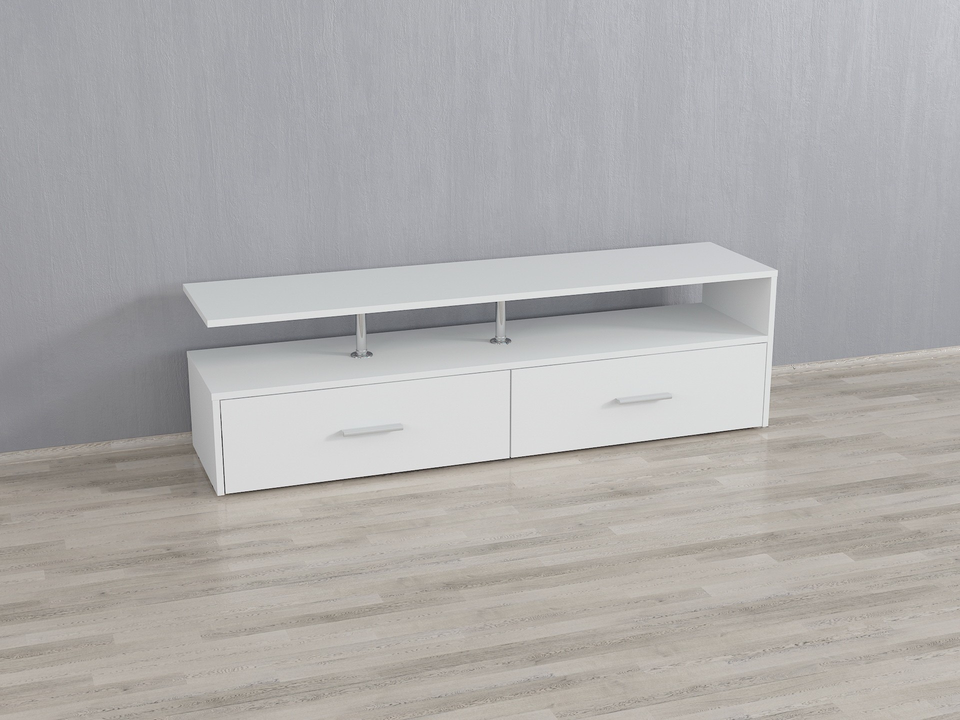 

Тумбочка под ТВ Forte Adela Ш 1400 / В 416 / Г 350 Белый
