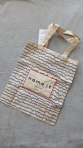 

Эко сумка шоппер Name it Bag 1100 размер 430 мм Бежевая