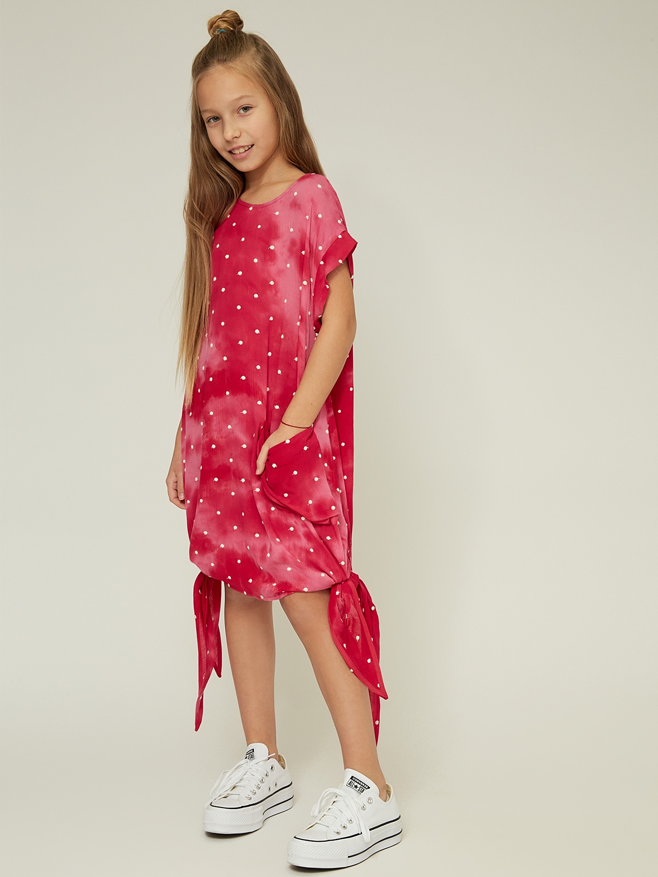 

Платье ANDRE TAN Kids K60045 122-128 см Малиновое