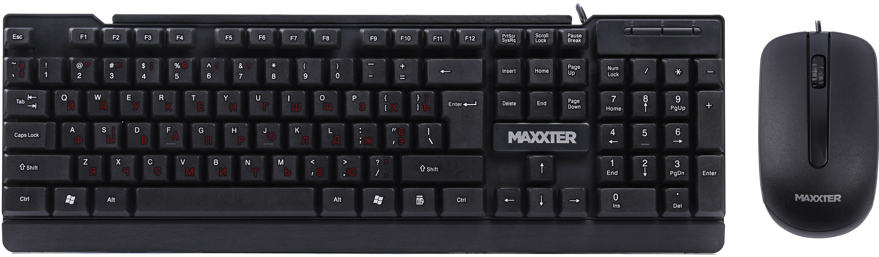 

Комплект дротовий Maxxter USB Black (KMS-CM-01-UA)