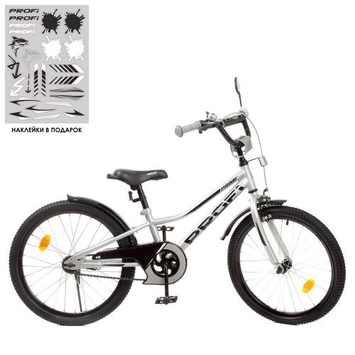 

Велосипед дитячий PROF1 Y20222-1 Prime металік