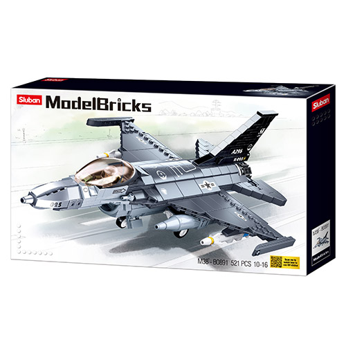 

Конструктор SLUBAN M38-B0891 Винищувач F-16 Бойовий сокіл