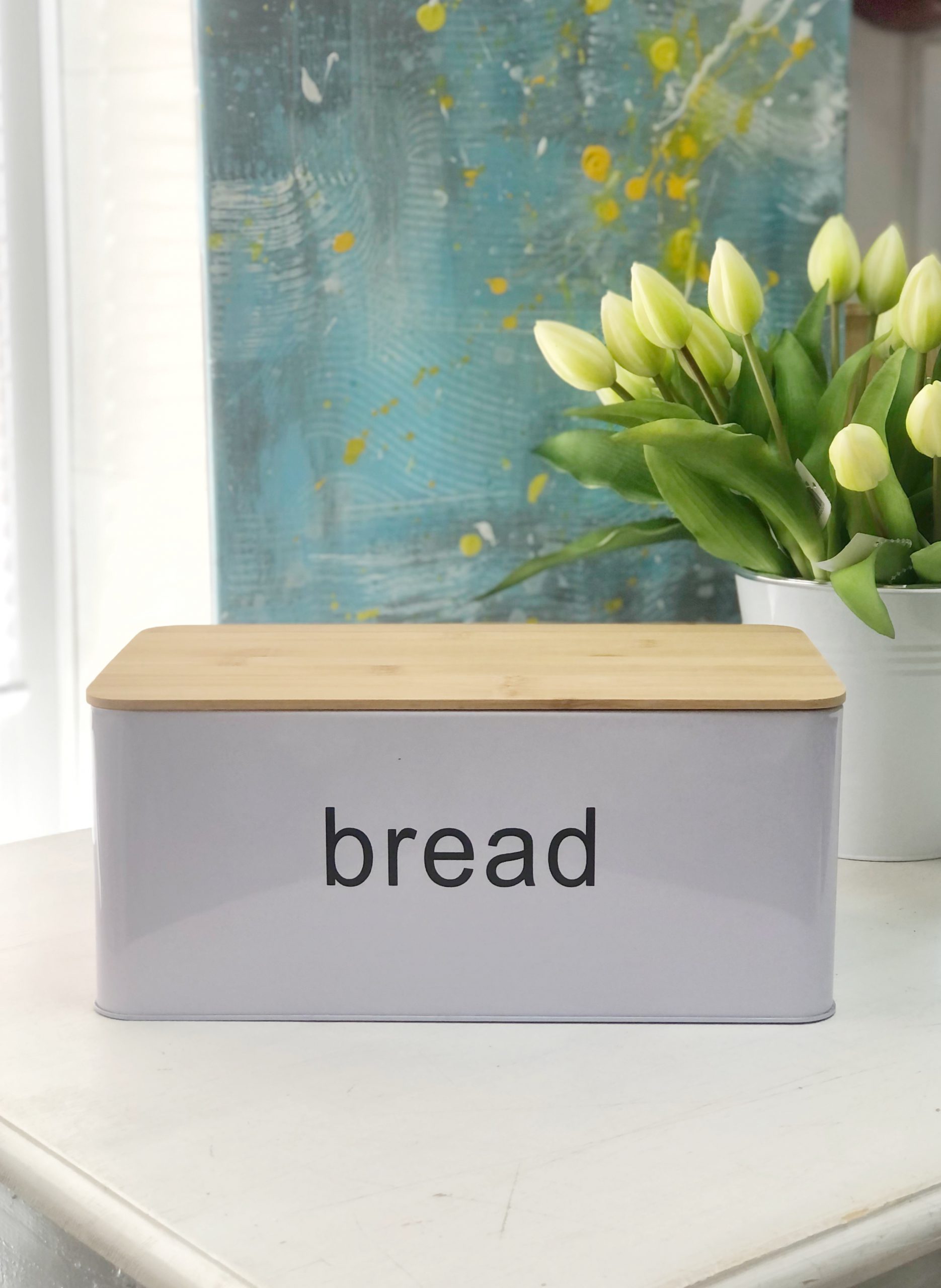 

Хлібниця металева Hit Trading Bread 13.5*17.5*31 Білий