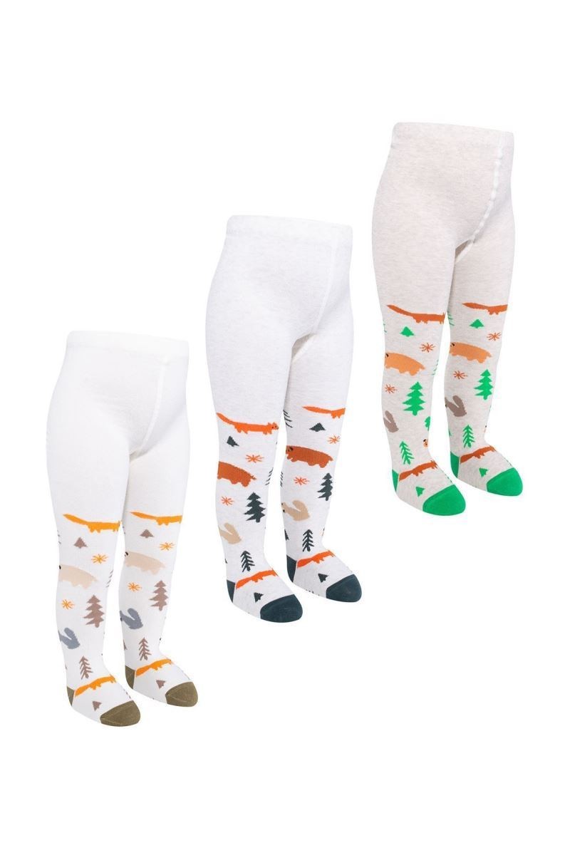 

Комплект демисезонных детских колготок для новорожденных девочек Bross Турция 3 шт. рост 62 - 68 см 17599