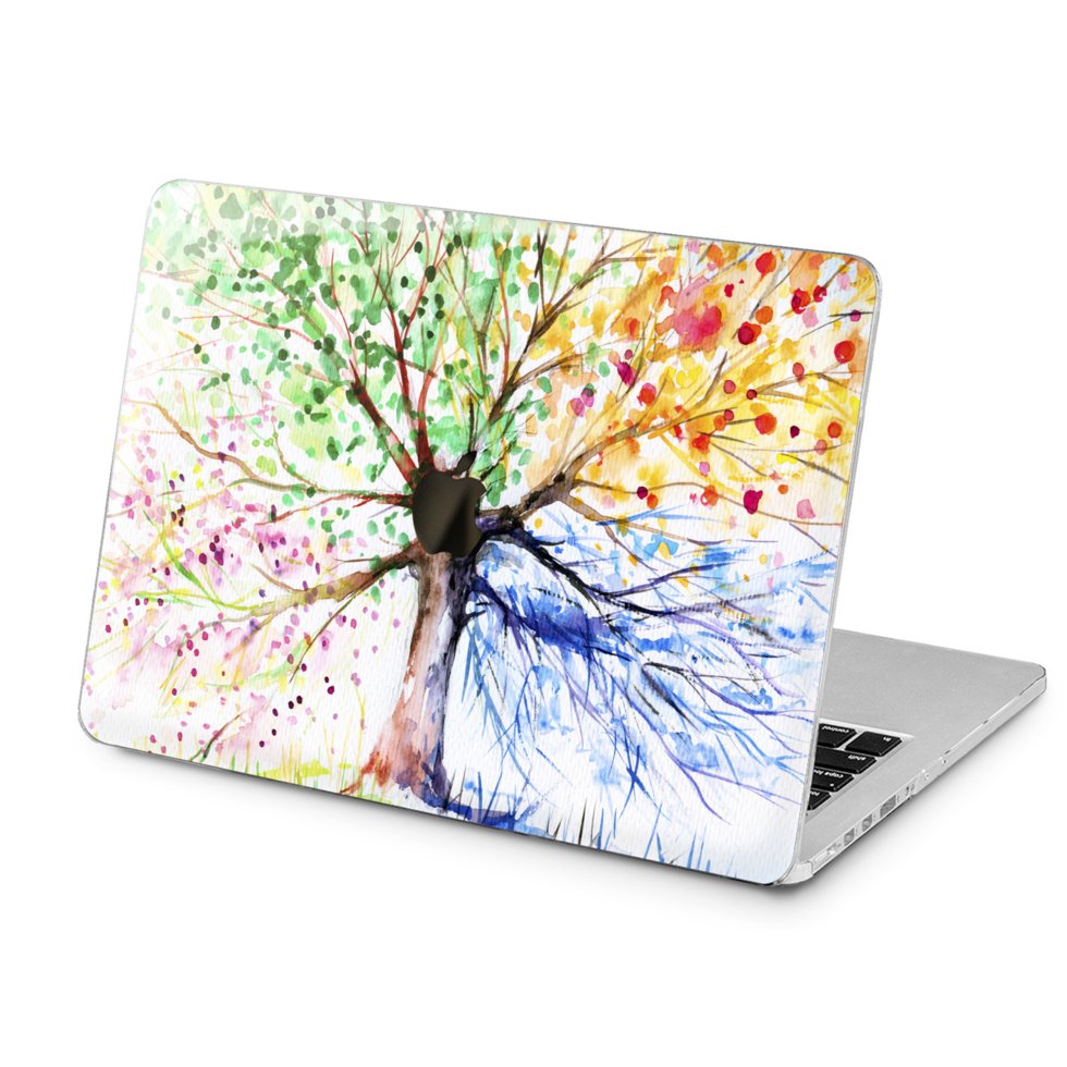 Чехол пластиковый для Apple MacBook (Цветное дерево) Air 13 A1369/A1466 ...