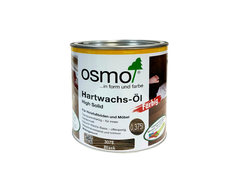 

Масло с твердым воском OSMO HARDWACHS-OL FARBIG для пола и изделий из древесины 3075 - черное 0,375л