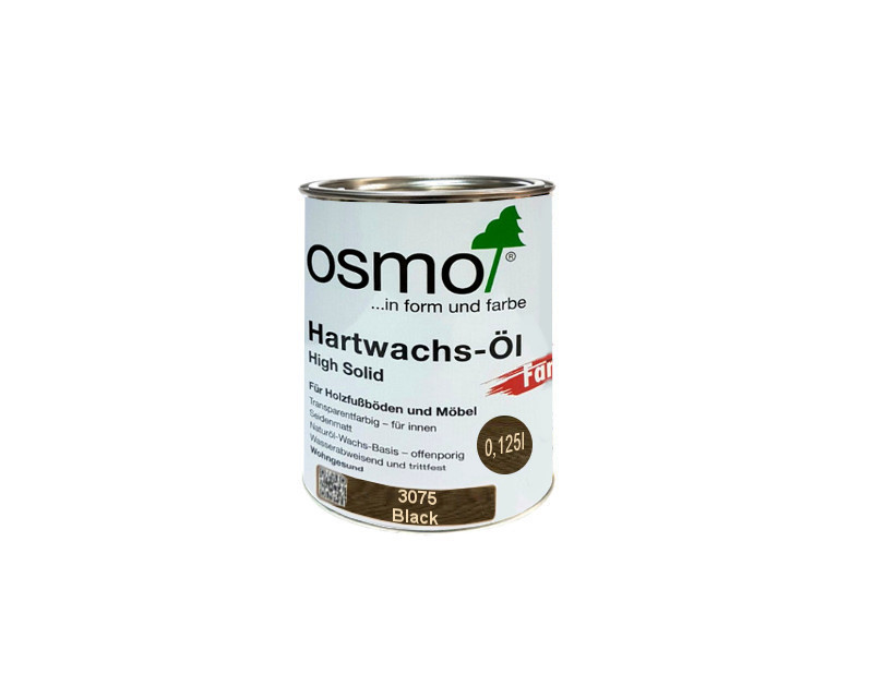 

Масло с твердым воском OSMO HARDWACHS-OL FARBIG для пола и изделий из древесины 3075 - черное 0,125л