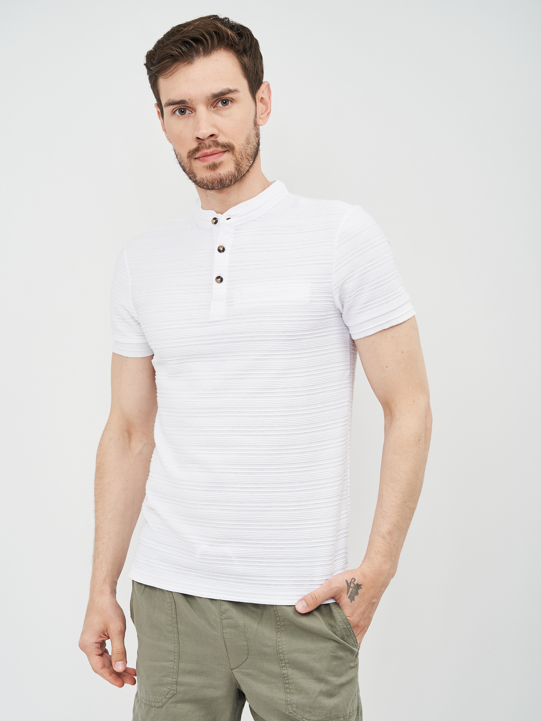 

Поло O'STIN Casual KR9ADCBX8Q 2XL Белое