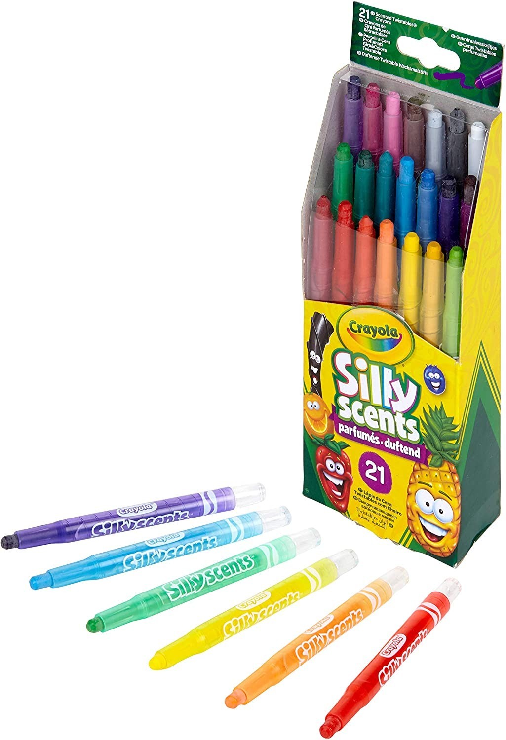 

Набор восковых ароматных карандашей Crayola Scented Mini Twistable Crayons 21 шт (‎52-9621-E-000)