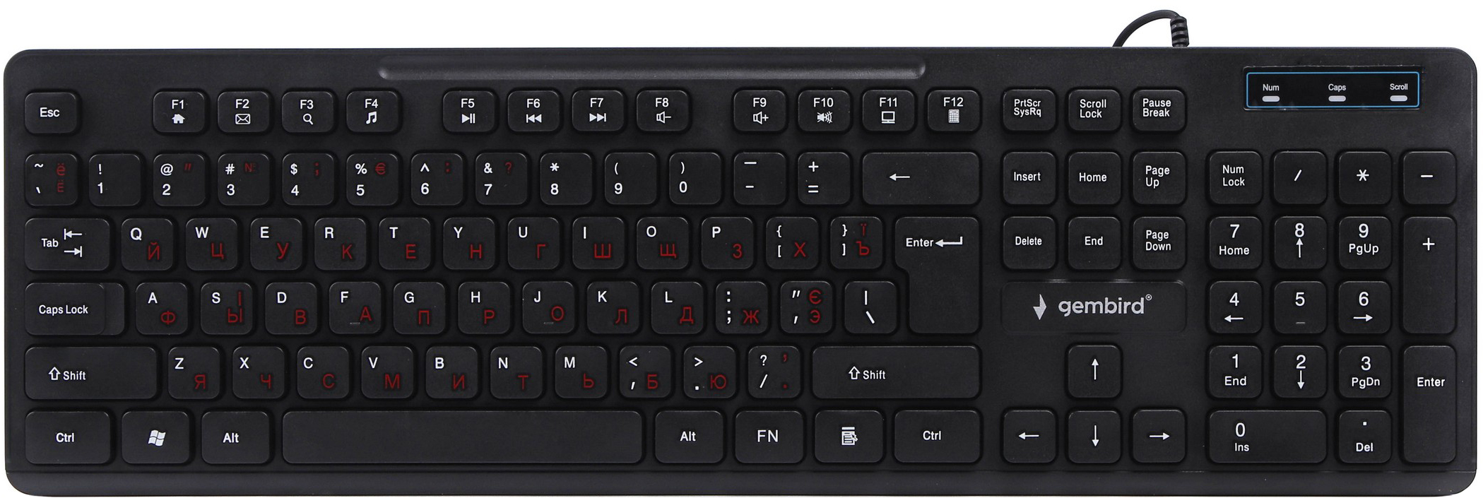 

Клавиатура проводная Gembird KB-MCH-04-UA USB