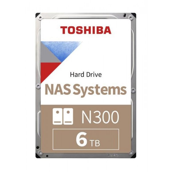 

HDD SATA 6.0TB Toshiba N300 NAS 7200rpm 256MB (HDWG160UZSVA)