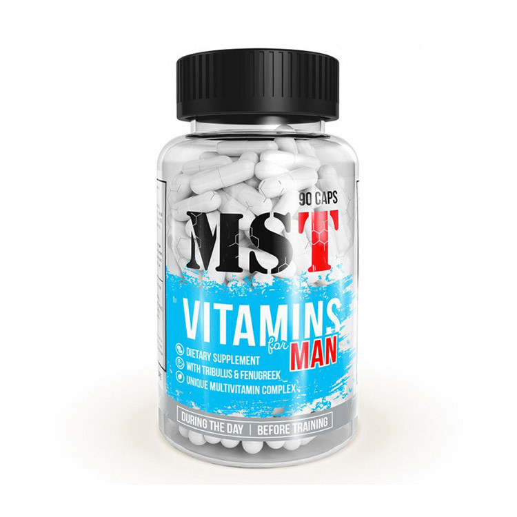 

Витамины и минералы комплекс для мужчин MST Vitamin for MAN мужские 90 caps / капсул