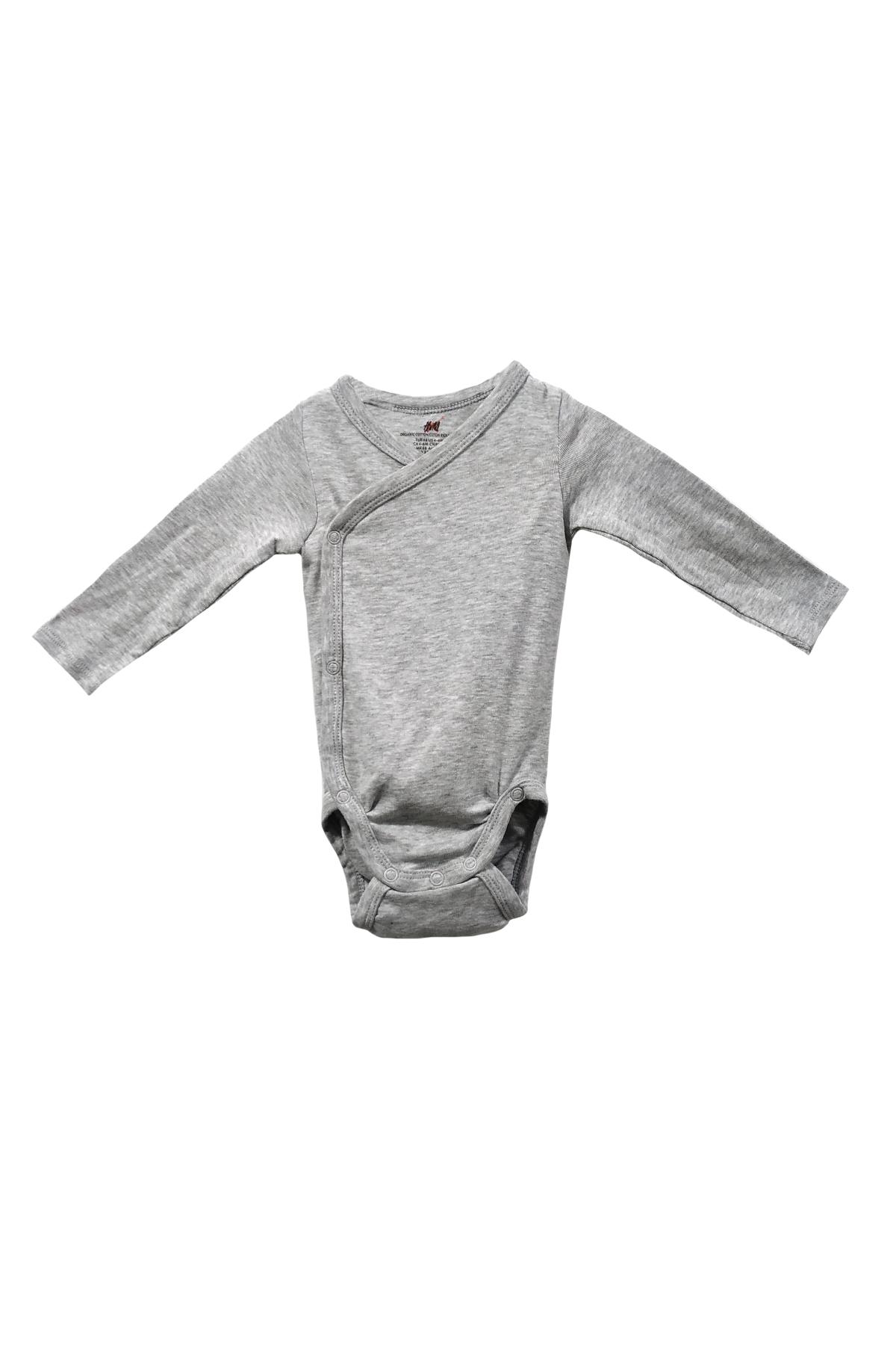 

Боди с длинным рукавом H&M 68 (4-6m) Серые