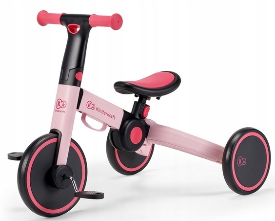 

Трехколесный велосипед 3 в 1 Kinderkraft 4TRIKE CANDY PINK (KR4TRI00PNK0000) складной