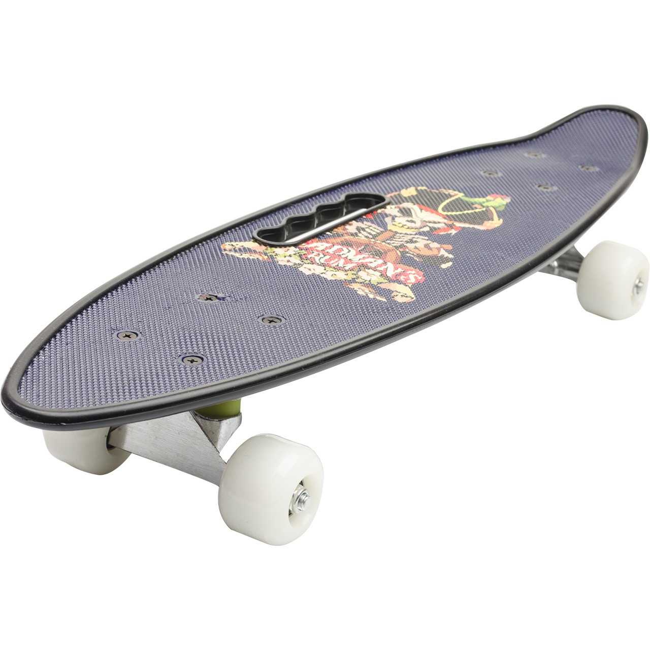 

Уникальный пенни борд с ручкой с классическими белыми колесами Penny Board