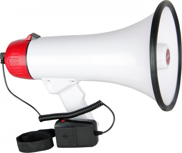 Ручной мегафон рупор громкоговоритель UKC Megaphone ER 55 12v – низкие .