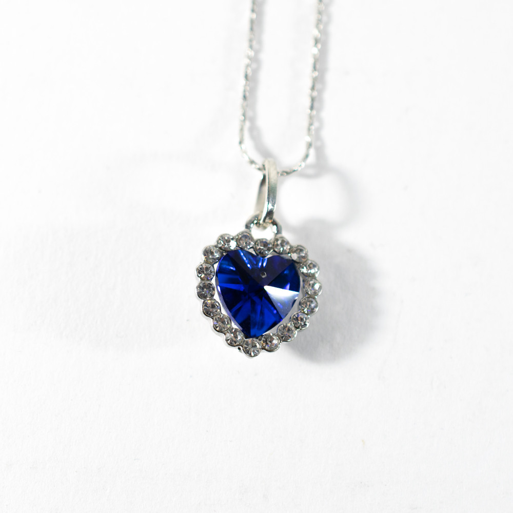 

Сердце океана, Голубой, кулон для влюбленных, (1000858-LightBlue-0)