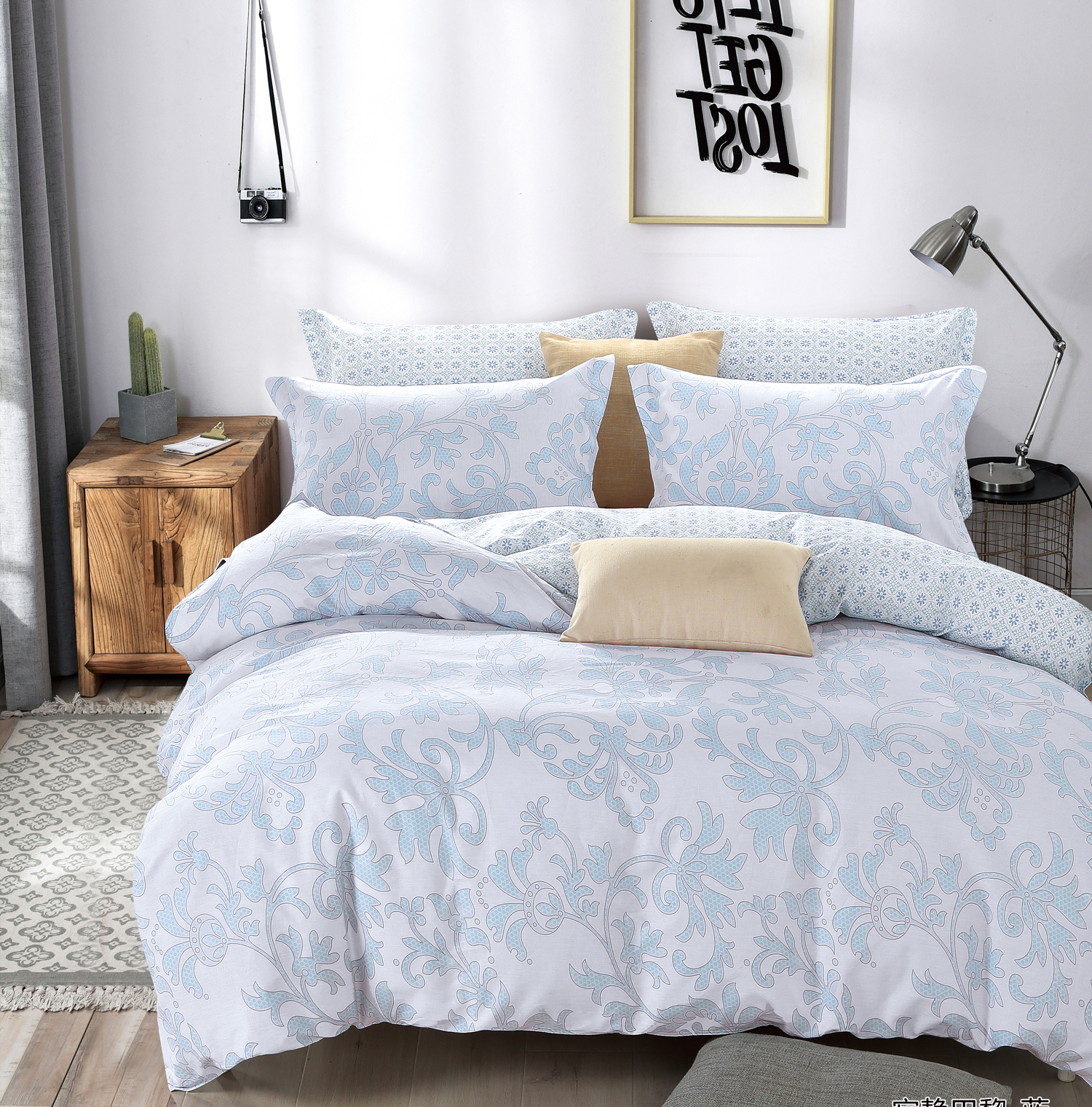 

Комплект постельного белья Love You Light Satin 160х220 "TL-190337"