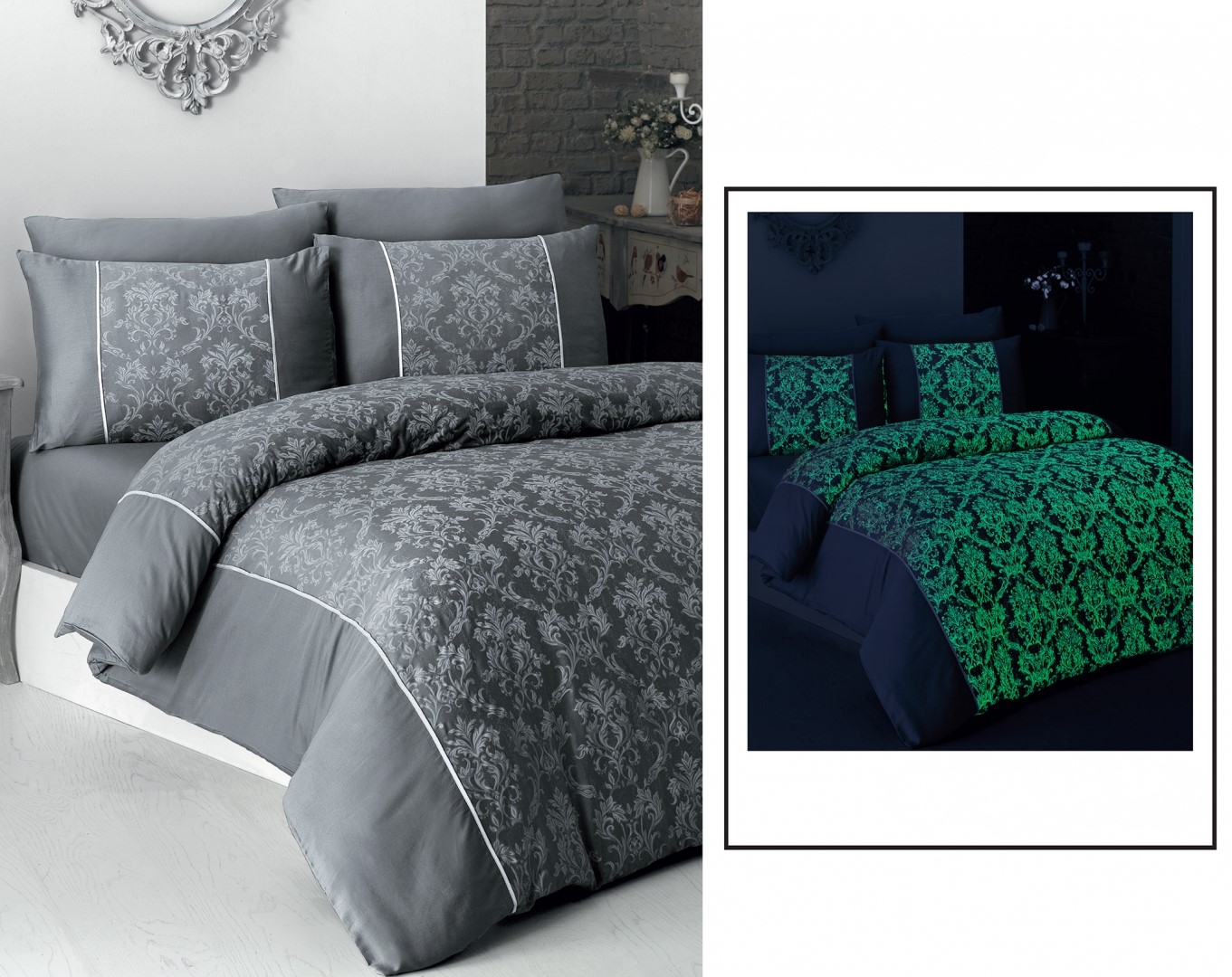 

Комплект постельного белья First Choice VIP Moon Light Сатин 200х220 "GLOW"