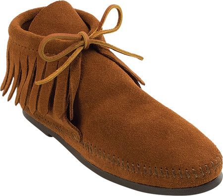 

Женские ботинки Minnetonka Classic Fringed Boot Hardsole Brown Suede 41