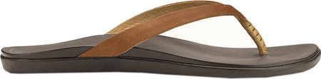 

Женские вьетнамки, сланцы OluKai Ho'opio Leather Flip-Flop Sahara/Dark Java 40