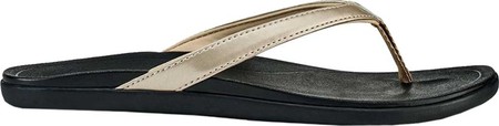 

Женские вьетнамки, сланцы OluKai Ho'opio Flip-Flop Bubbly/Black Synthetic 37