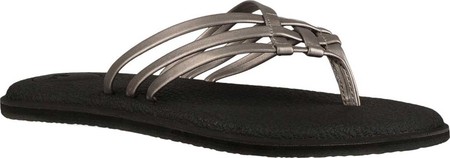 

Женские вьетнамки, сланцы Sanuk Yoga Salty Metallic Flip Flop Pewter/Pewter Synthetic 36
