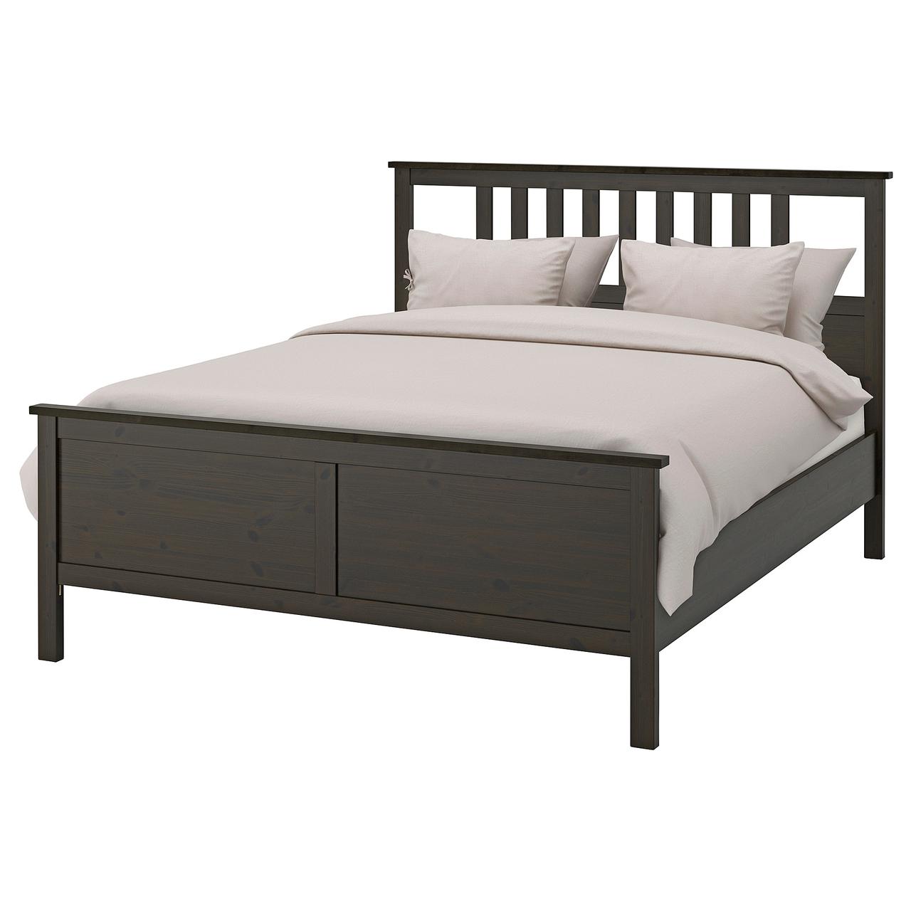 

Каркас кровати IKEA ХЕМНЭС черно-коричневый 190.190.52