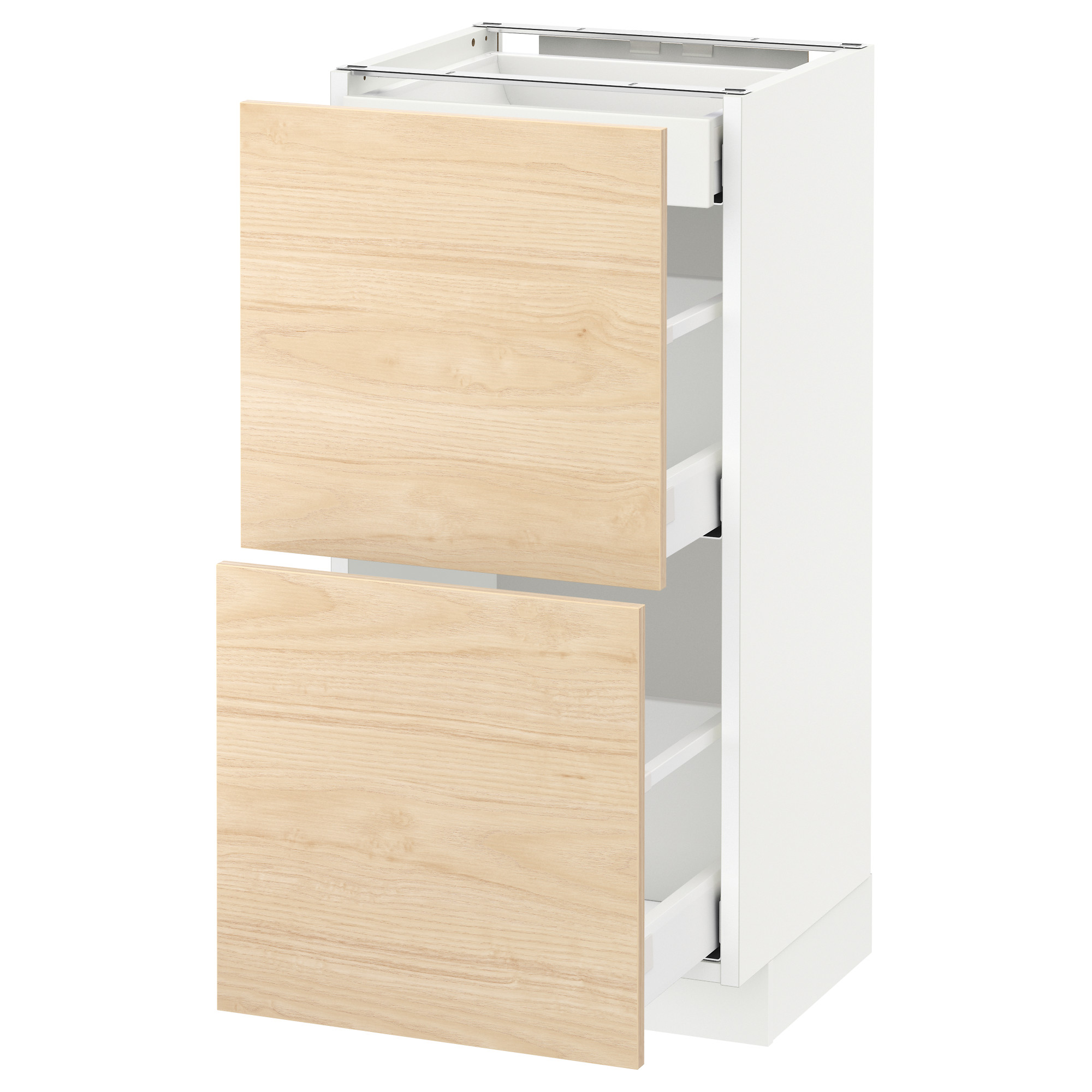 

Напольный шкаф/2фасада/3ящика IKEA МЕТОД / МАКСИМЕРА белый 192.159.58