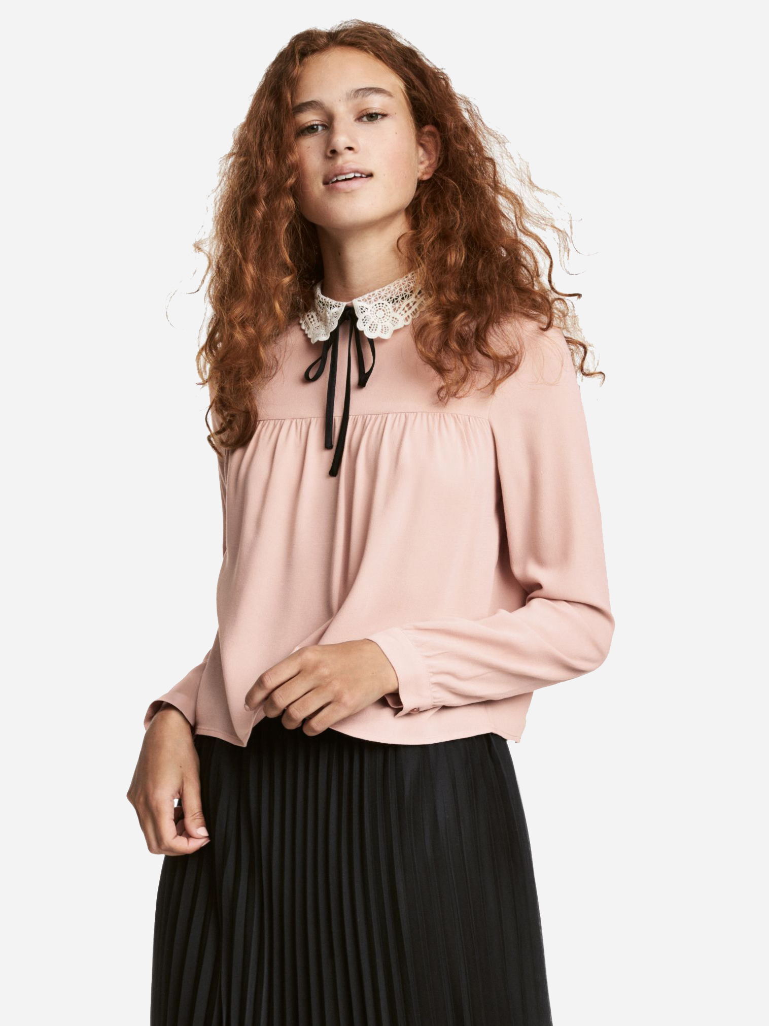 

Блузка H&M 01-0477909-6 46 Пудра (СА2000001458884)