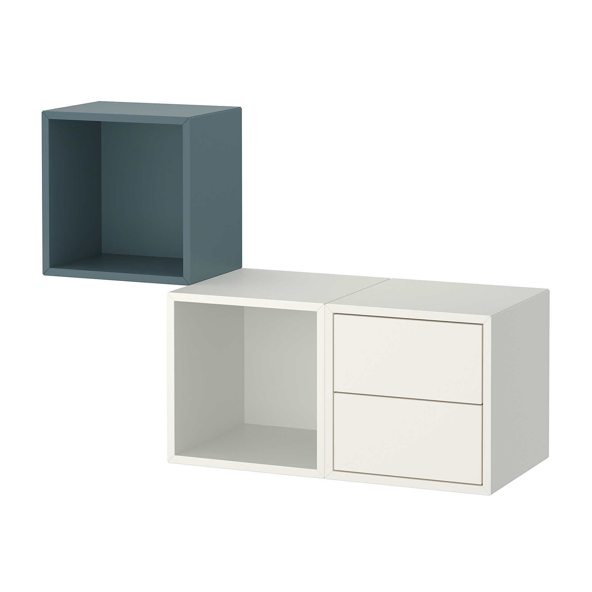 

Комбинация для хранения IKEA ЭКЕТ серо-бирюзовый 693.860.66