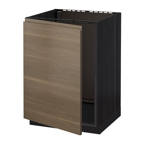 

Шкаф для раковины IKEA МЕТОД черный 593.772.27
