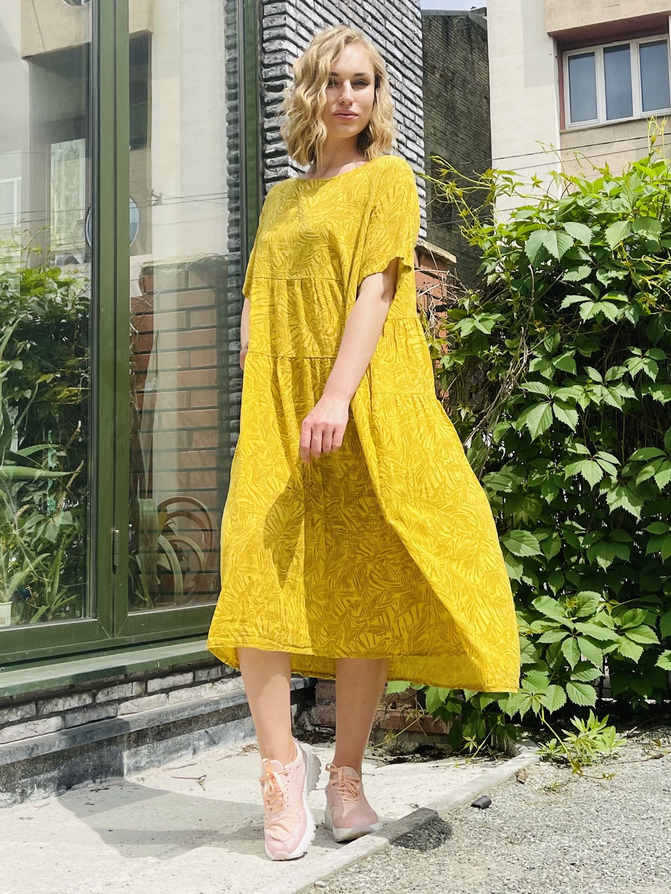 

Платье CASSO 7008.387 Желтый р.Oversize