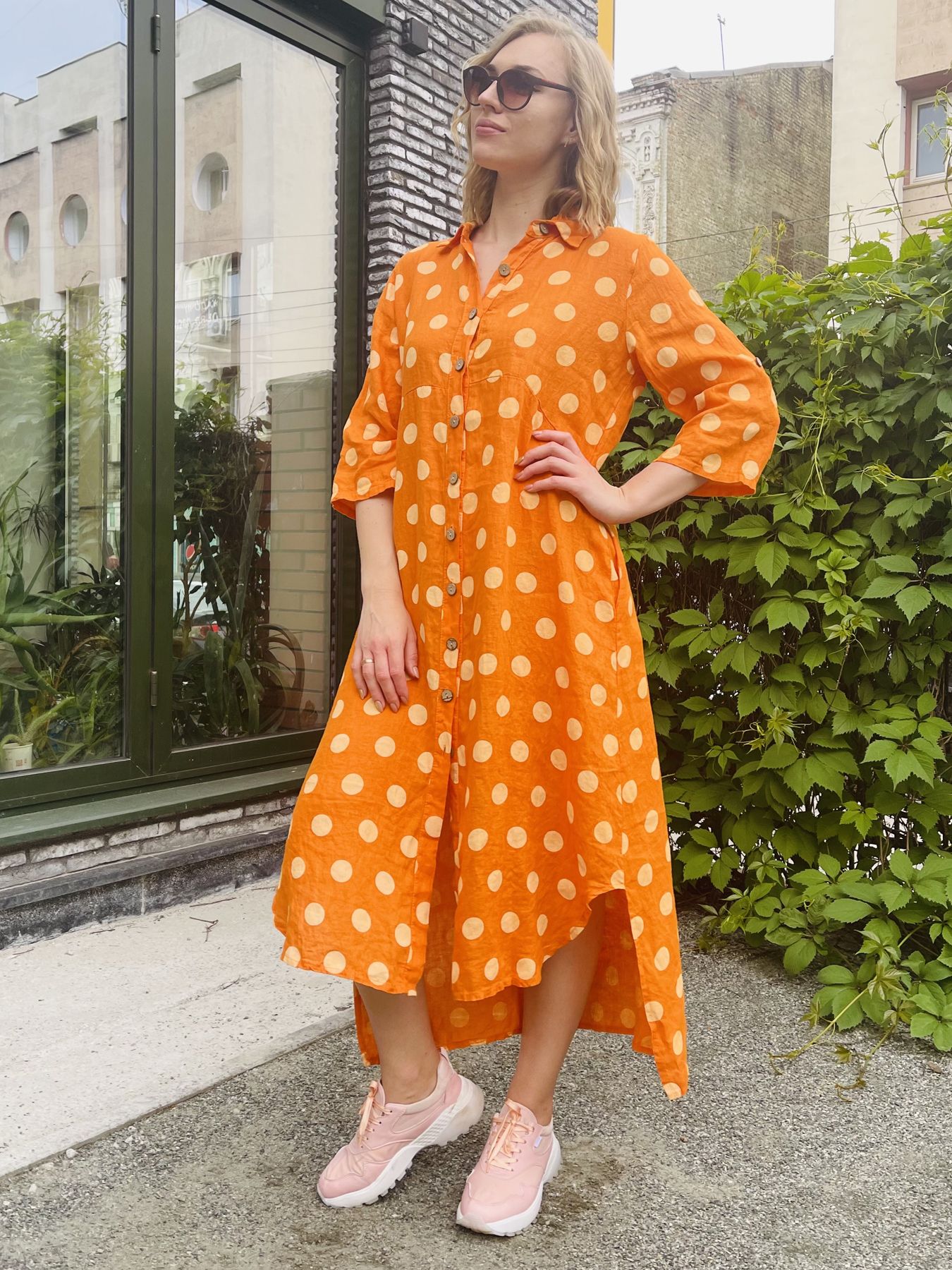 

Платье CASSO 92760.413 Оранжевый р.Oversize