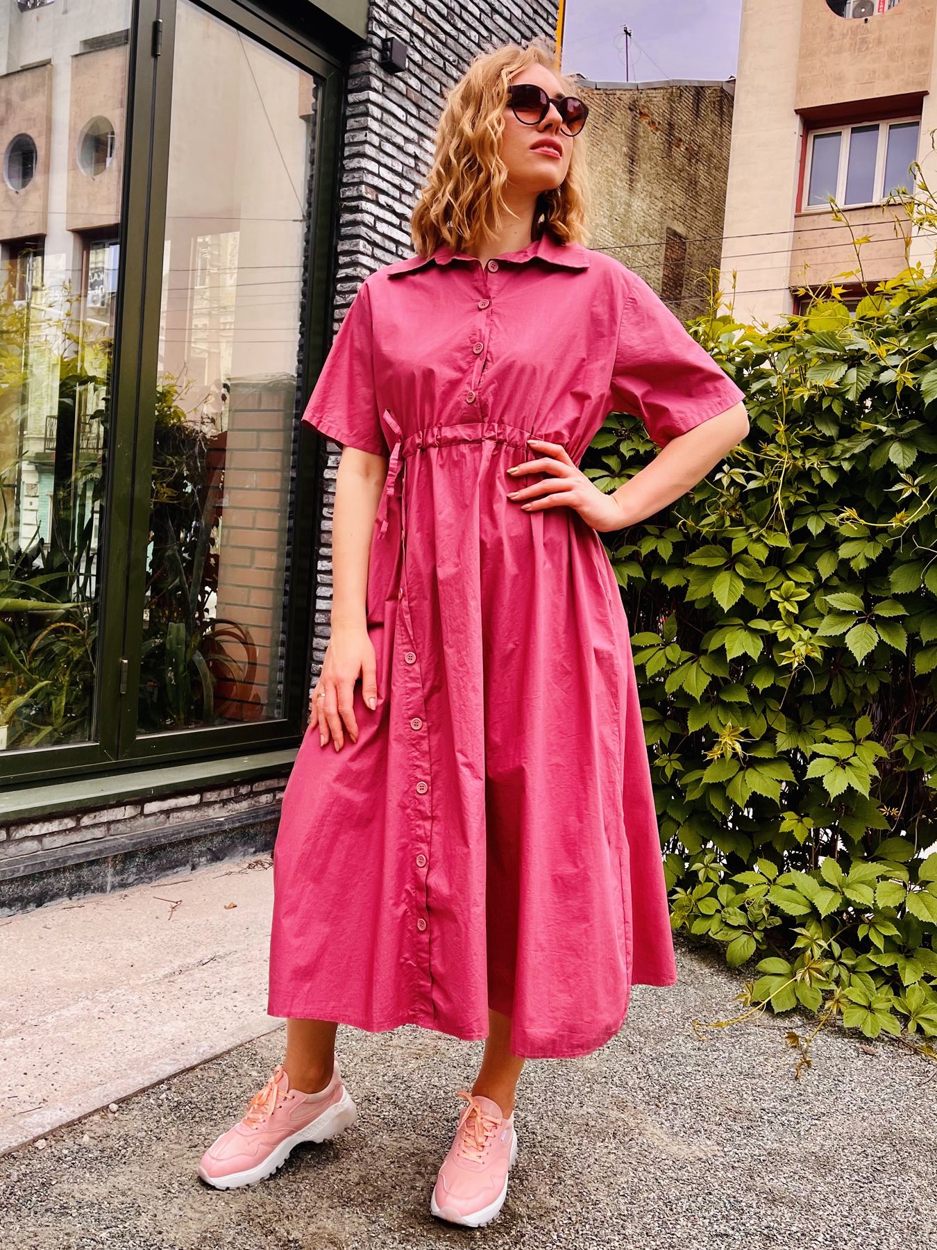 

Платье CASSO 9195.420 Розовый р.Oversize