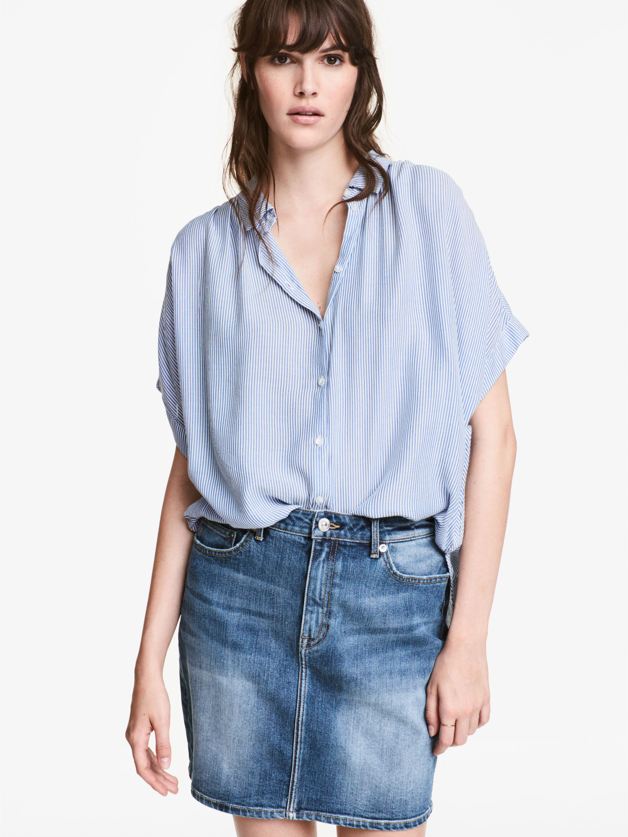 

Юбка джинсовая H&M 5240616-ACXD 36 Синя