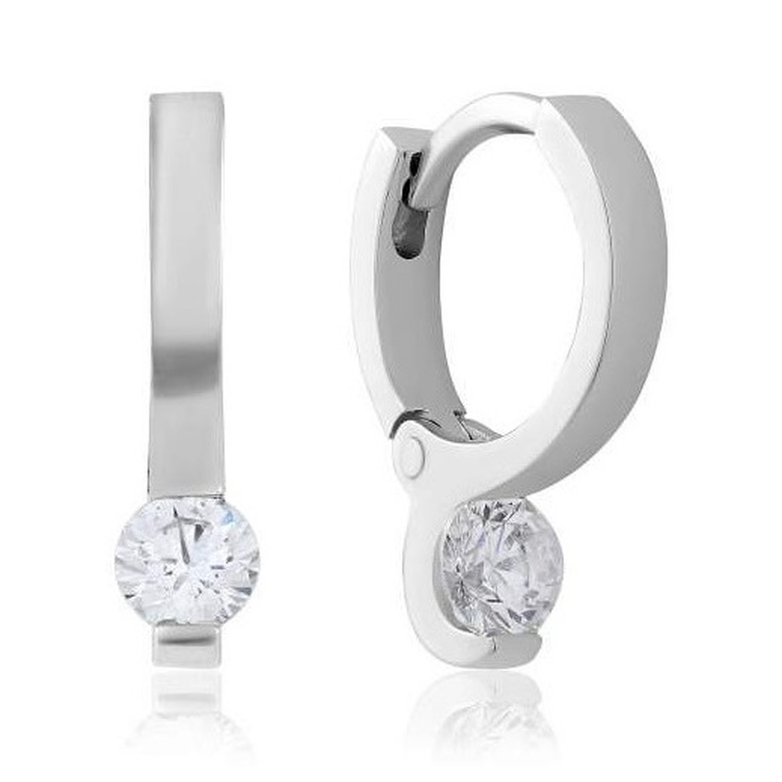 

Серьги из белого золота с Swarovski Zirconia 1704403