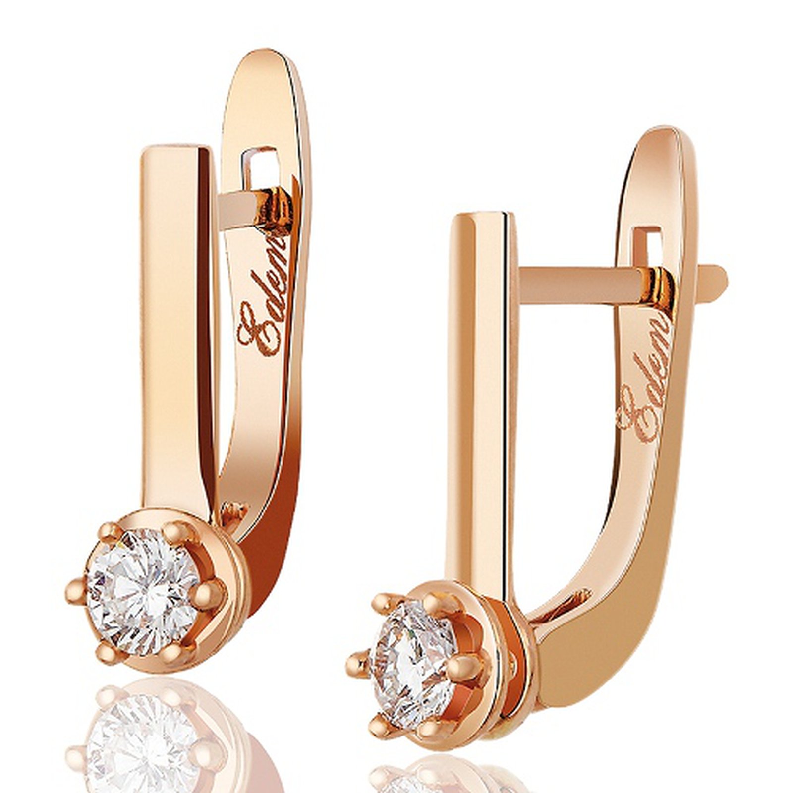 

Серьги из красного золота с Swarovski Zirconia 295732