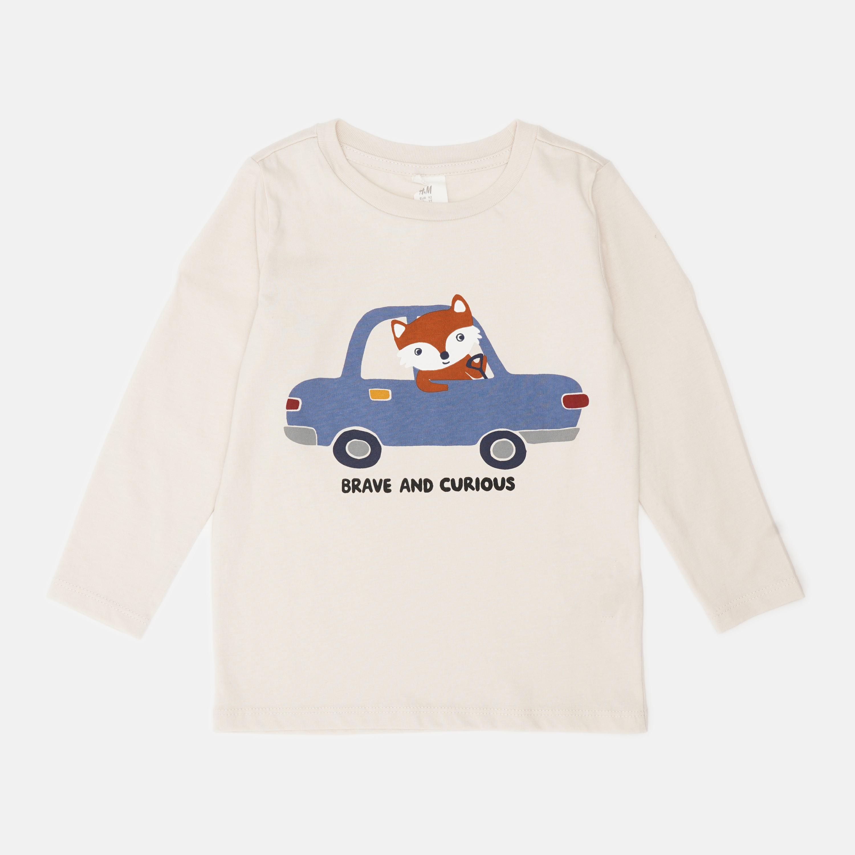 

Лонгслив H&M 204-80228622 92 см Молочный (hm08688032215)