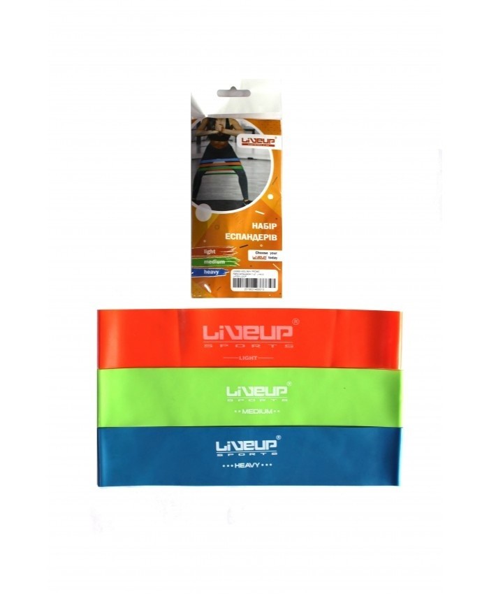 

Эспандер-петля, набор из 3 шт. LiveUp LATEX LOOP LS3650-500L/M/H