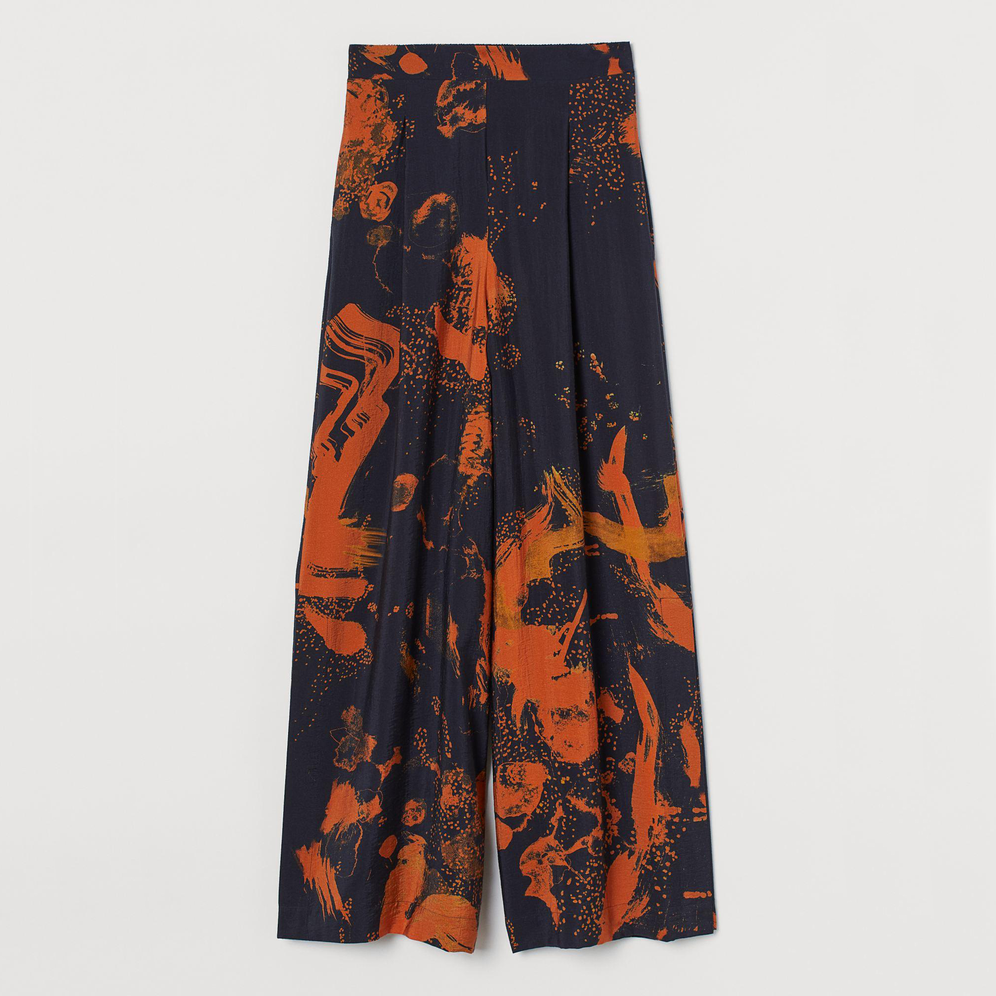 

Брюки H&M 8813612-ABID 48 Темно-синие с оранжевым