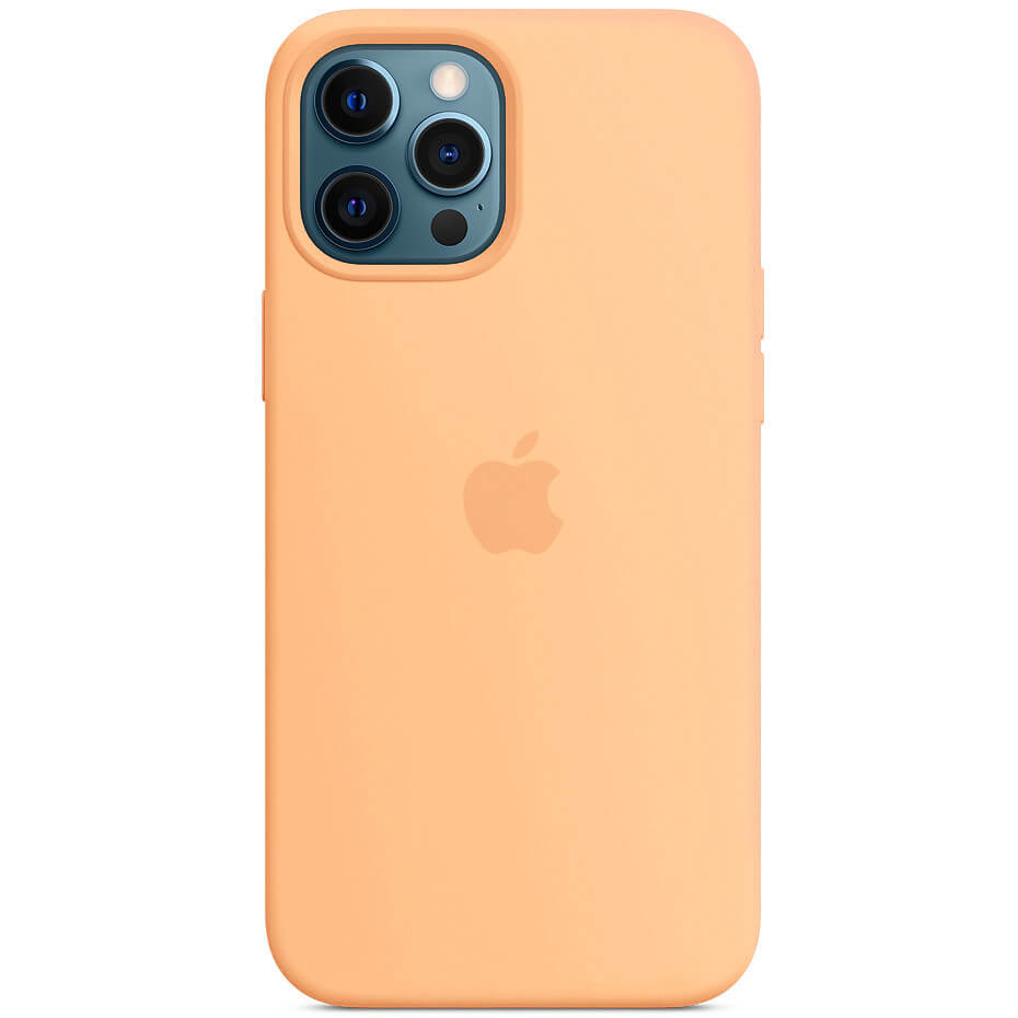 

Чехол Silicone case (AAA) full with Magsafe для Apple iPhone 12 Pro / 12 (6.1") Оранжевый / Cantaloupe Без бренда