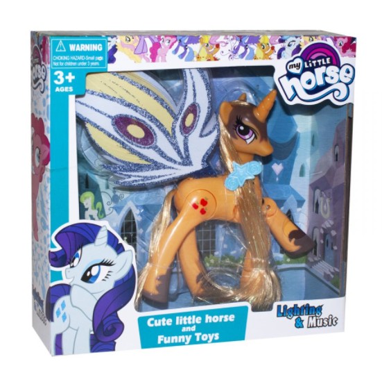 

Пони музыкальный Funny Toys "My Little Horse" cветится и поёт оранжевый (Т654)