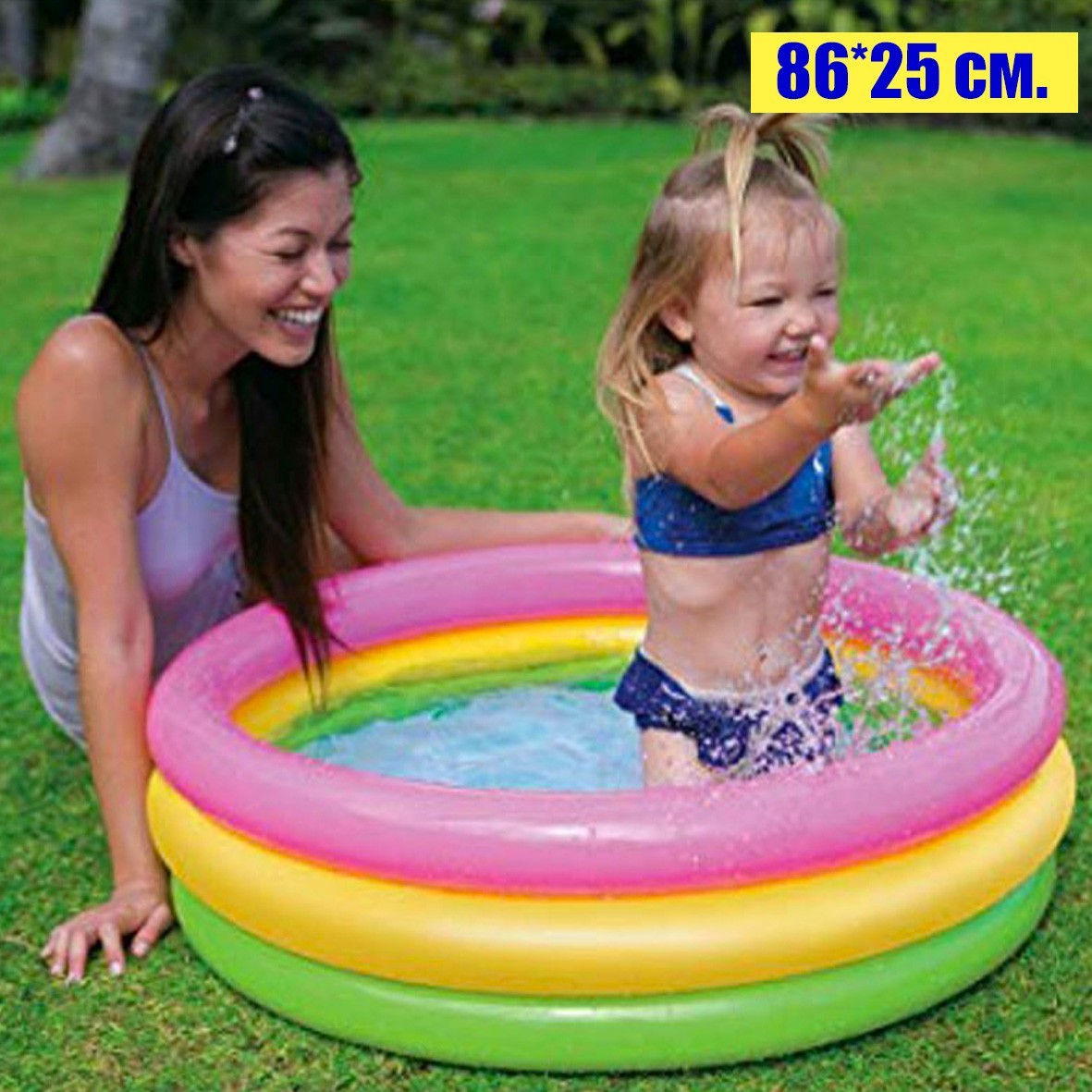 

Детский надувной бассейн 86*25 см. Intex 58924